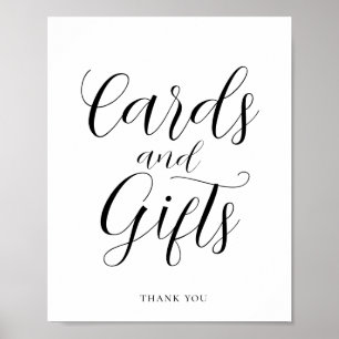Tarjetas y regalos de caligrafía elegante Señal