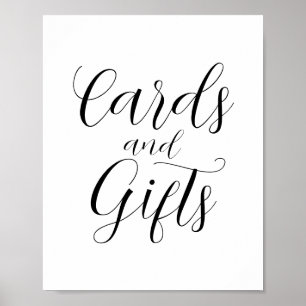 Tarjetas y regalos de caligrafía elegante Señal