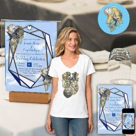 Tarjetas y regalos de fiesta de bodas Steampunk at