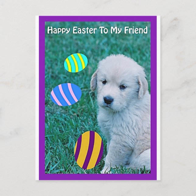 Tarjetas y regalos de porcino de Pascua de Golden  (Anverso)