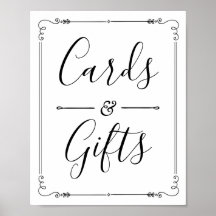 Tarjetas y regalos decoración de boda y ducha vint