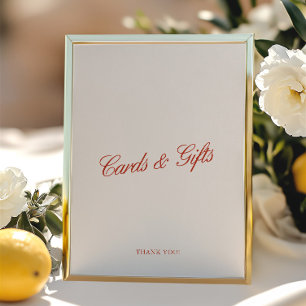 Tarjetas y regalos Rótulo elegante de Boda de marf