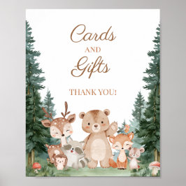 Tarjetas y regalos Señal animales del bosque Baby 