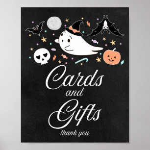 Tarjetas y Regalos Señal de Baby Shower de Hallowe