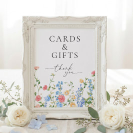 Tarjetas y Regalos Señal de Boda de Flores Silvest