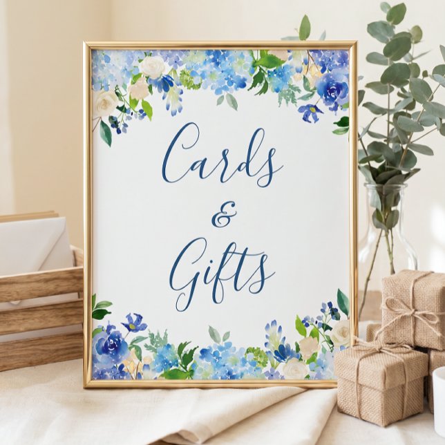 Tarjetas y regalos Señal de boda Floral de Hortens (Subido por el creador)
