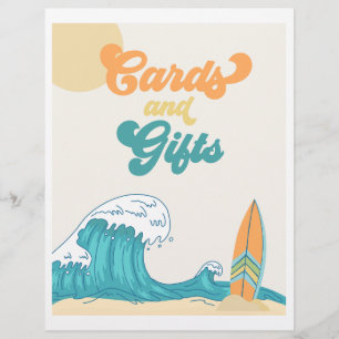 Tarjetas y regalos Surf Fiesta Rótulo Rótulo Su
