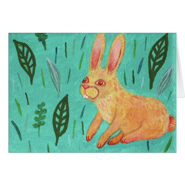 tarjetas yellow_bunny (Anverso (Horizontal))