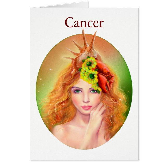 Tarjetas Zodiac - Cáncer de fantasía (Frente)