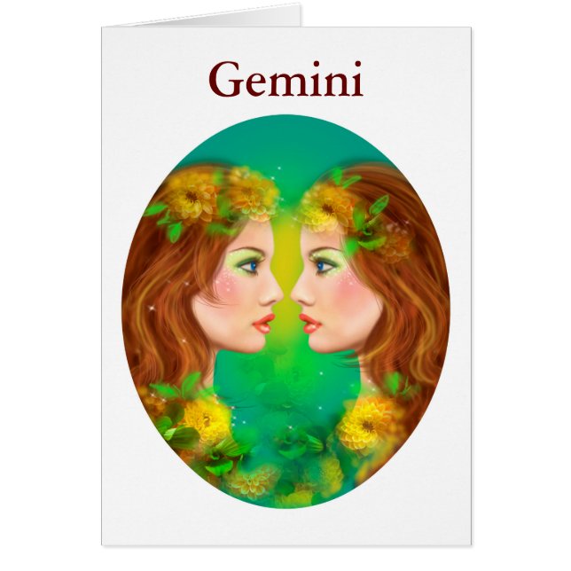 Tarjetas Zodiac - Fantasy Gemini (Frente)