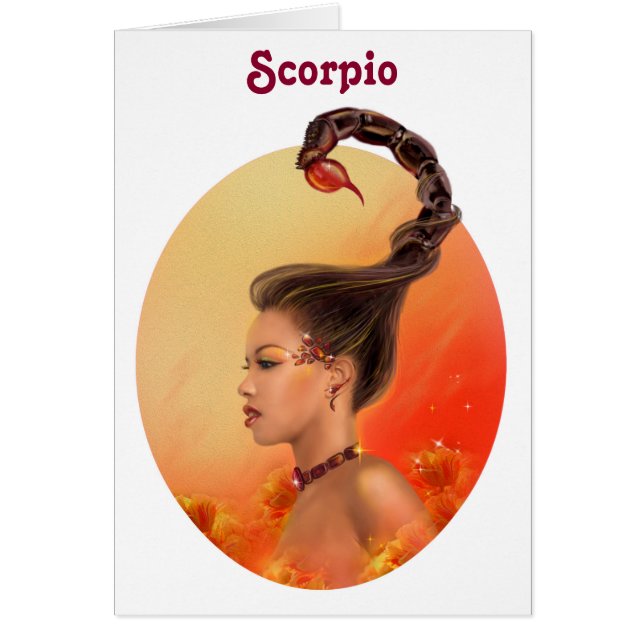 Tarjetas Zodiac - Fantasy Scorpio (Frente)