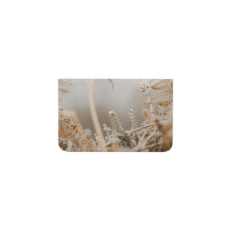 Tarjetero Tono natural del trigo otoñal