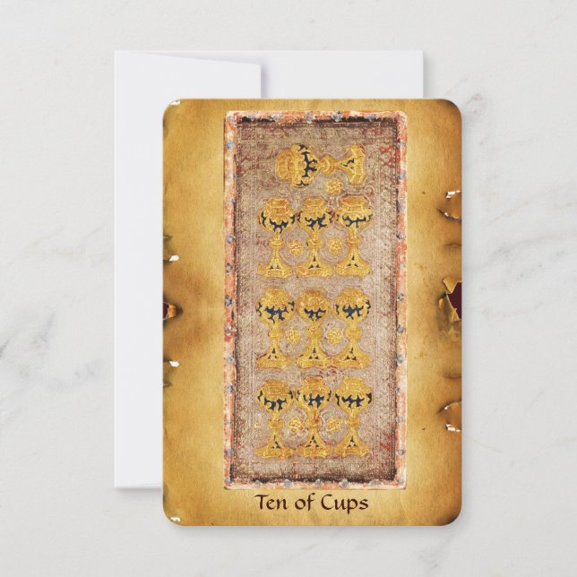 TAROS DE RENACIMIENTO ANTIGUO / DIEZ CUPS (Anverso)