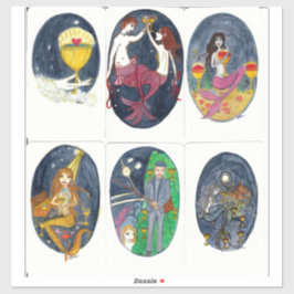Tarot 14 x 14 Pegatina de vinilo