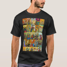 Tarot de camiseta de Marsella arte de toda la cubi