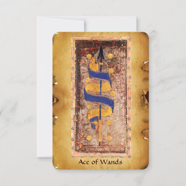 TAROTES DE RENACIMIENTO ANTIGUO / ACE DE LAS MUERT (Anverso)