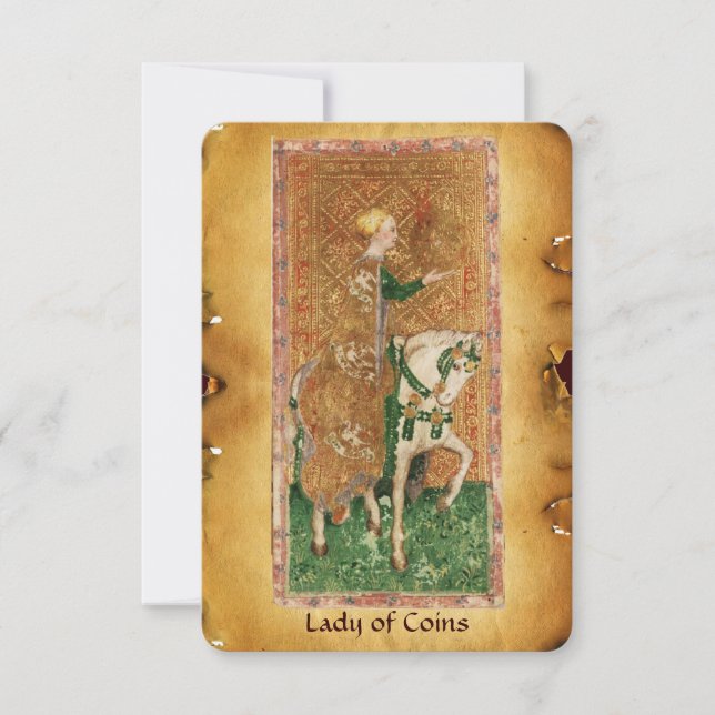 TAROTES DE RENACIMIENTO ANTIGUO / DOSIS DE MONEDAS (Anverso)