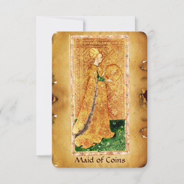 TAROTES DE RENACIMIENTO ANTIGUO / HECHO DE MONEDAS (Anverso)