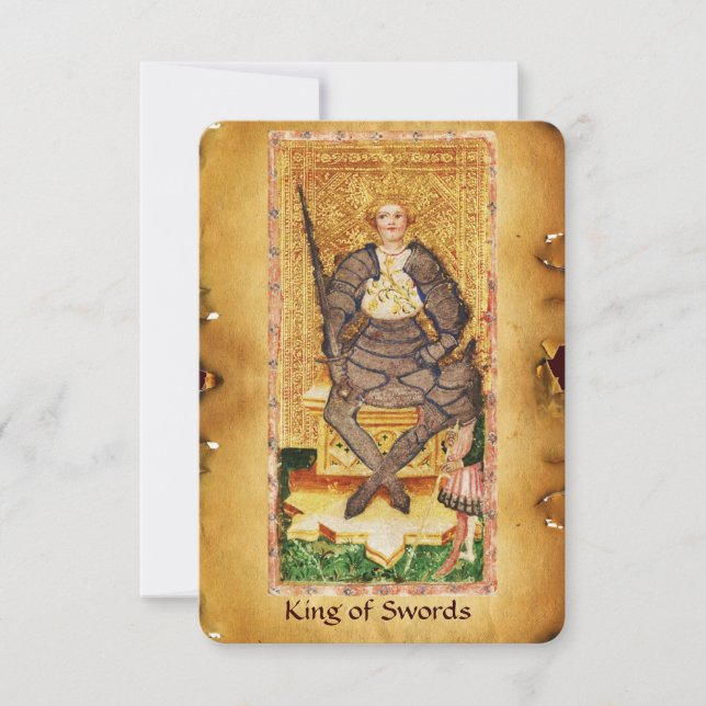TAROTES DE RENAISSANCIA ANTIGUA / REY DE ESPALDAS (Anverso)