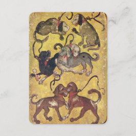 Tarots antiguos/tarjetas de tribunales alemanas/ S