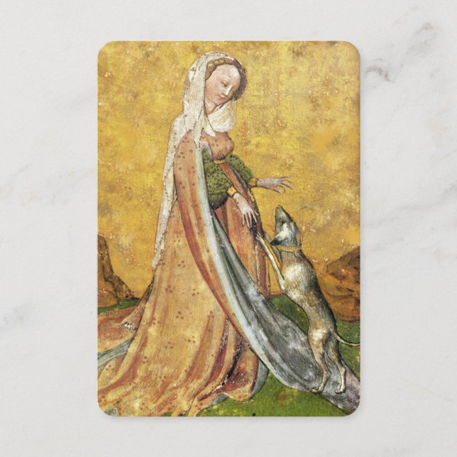 Tarots antiguos/Tarjetas judiciales alemanas/ Dama (Anverso)