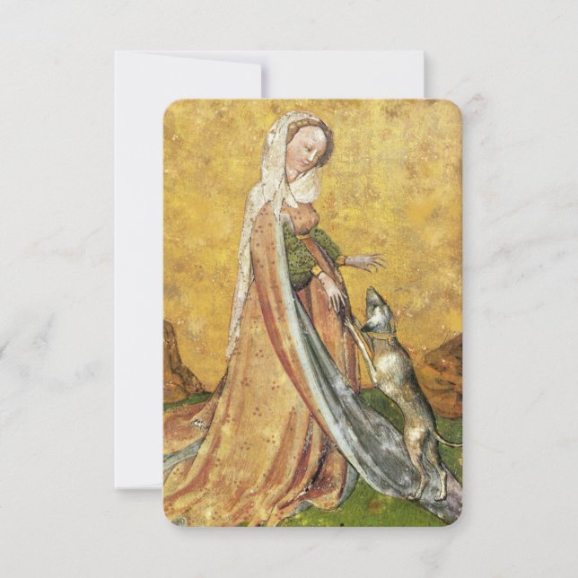 Tarots antiguos/Tarjetas judiciales alemanas/ Dama (Anverso)