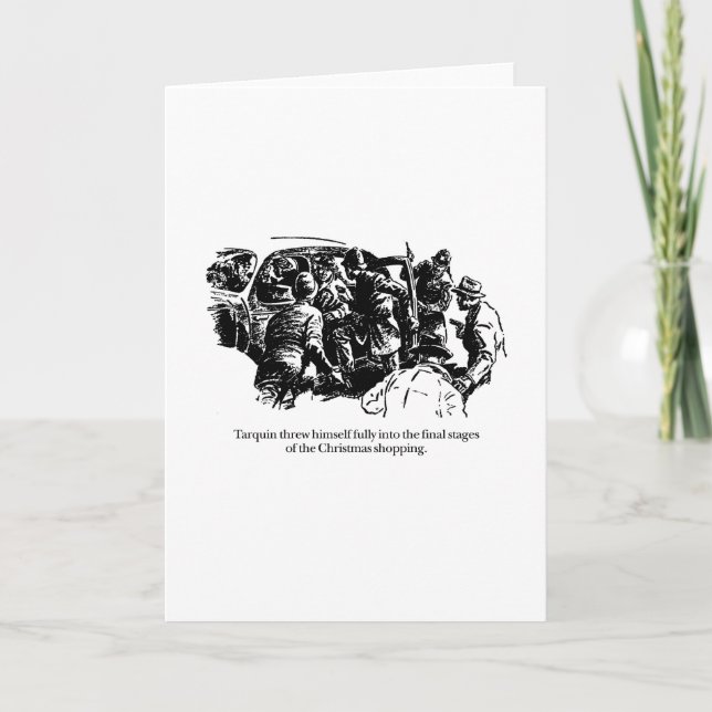 Tarquin y el hacer compras del navidad (Anverso)