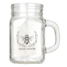 Bee Mine Mason Jar con Handle