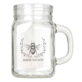 Tarro Bee Mine Mason Jar con Handle