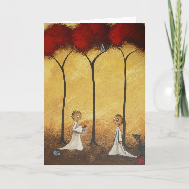 Tarro caprichoso de la tarjeta de felicitación de (Anverso)