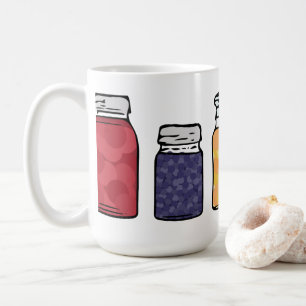 Tarro de albañil que conserva la taza de café