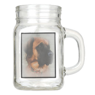 Tarro Fluffy Mastiff Mason Jar