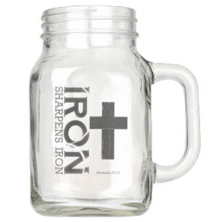 Tarro Iron Sharpens Iron - Mason Jar