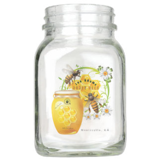 Tarro Joe Adams Honey Mason Jar