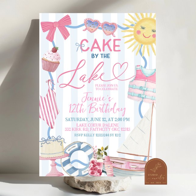Tarta Caprichosa Coquette junto al Lago Invitación (Subido por el creador)