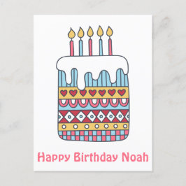 Tarta de cumpleaños adorable - Tarjeta de cumpleañ