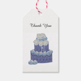 Tarta De Diseñador Con Etiquetas De Regalo De Hort