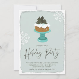 Tarta de Navidad glaseada | Invitación para fiesta