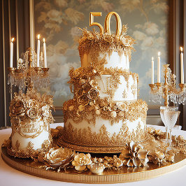 TARTA ELABORADA DEL 50 ANIVERSARIO