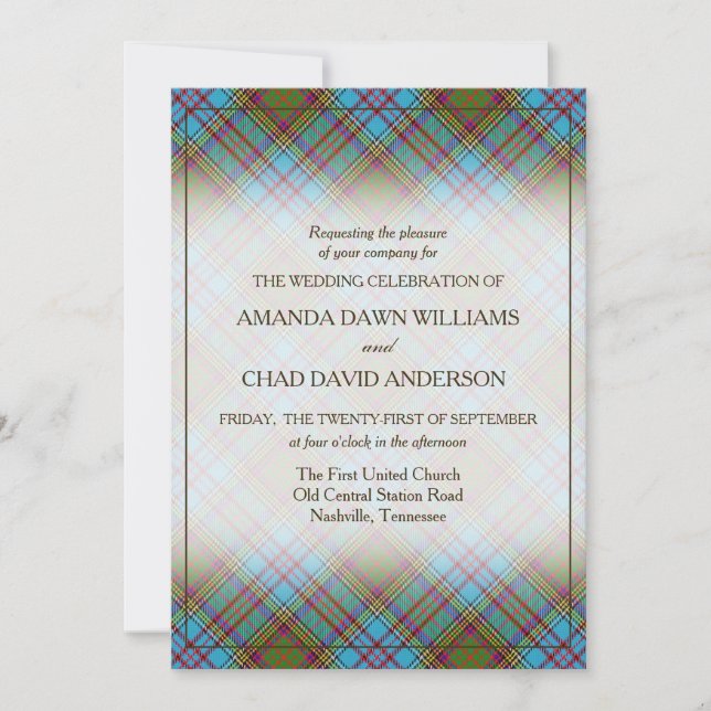 Tartan Beauty Clan Anderson Scottish Plaid (Anverso)
