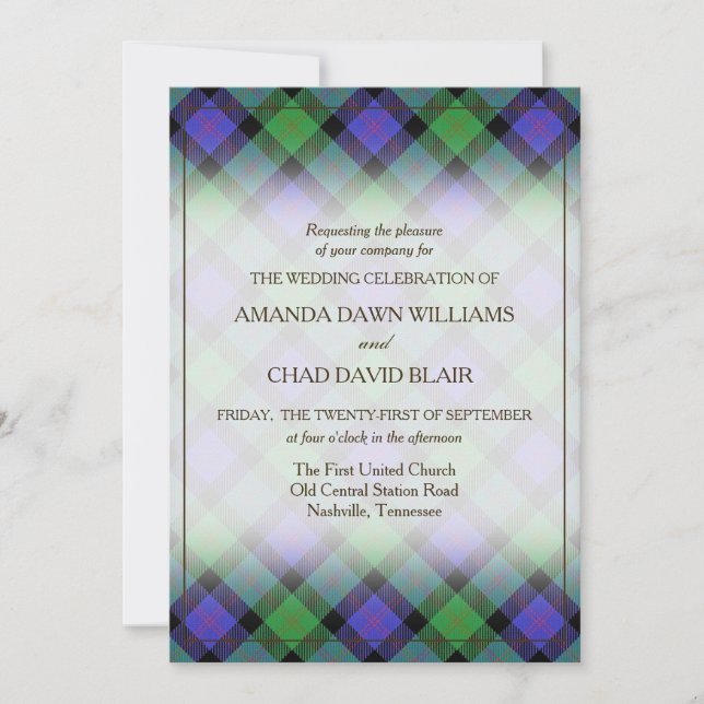 Tartan Beauty Clan Blair Scottish Plaid (Anverso)