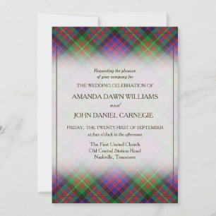 Tartan Beauty Clan Carnegie Plaid Escocés