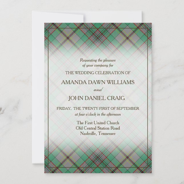 Tartan Beauty Clan Craig Scottish Plaid (Anverso)