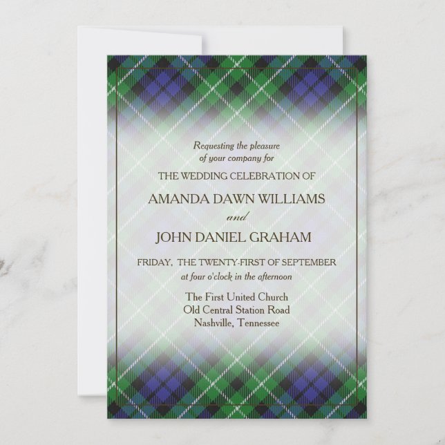 Tartan Beauty Clan Graham Scottish Plaid (Anverso)