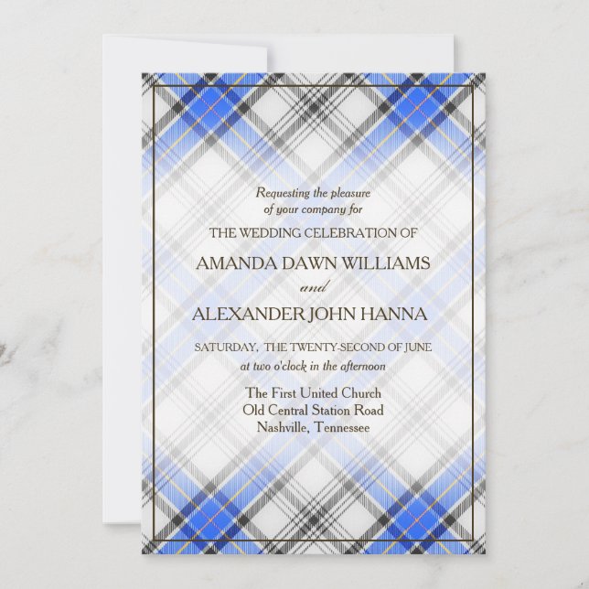Tartan Beauty Clan Hannay Scottish Plaid (Anverso)