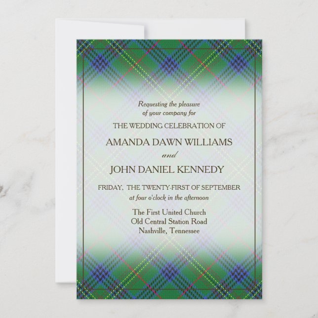 Tartan Beauty Clan Kennedy Scottish Plaid (Anverso)