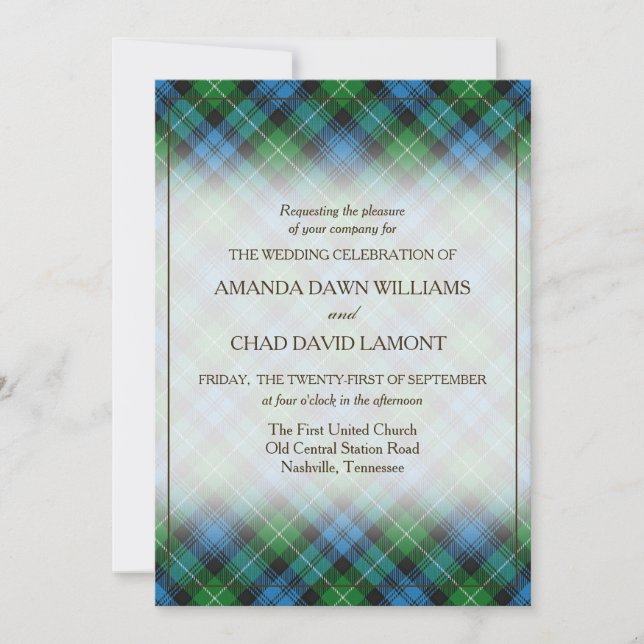 Tartan Beauty Clan Lamont Scottish Plaid (Anverso)