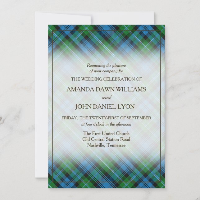 Tartan Beauty Clan Lyon Scottish Plaid (Anverso)