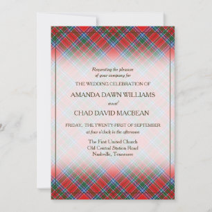 Tartan Beauty Clan MacBean MacBain Escocesa Plaid