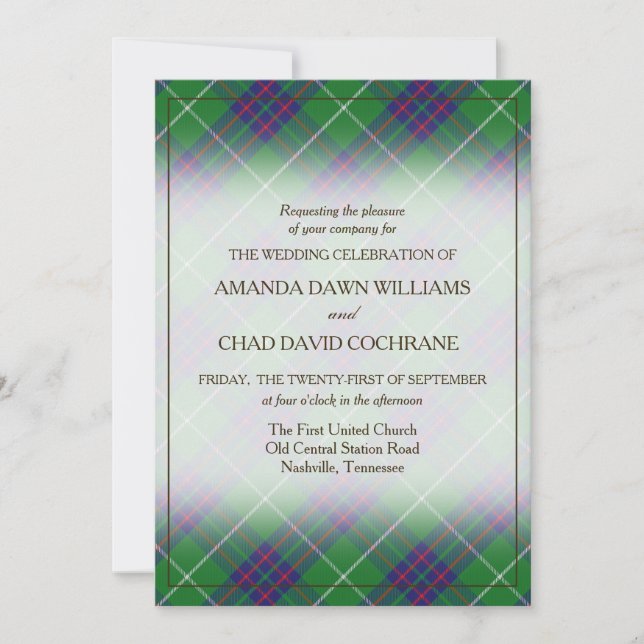 Tartan Beauty Clan MacIntyre Scottish Plaid (Anverso)